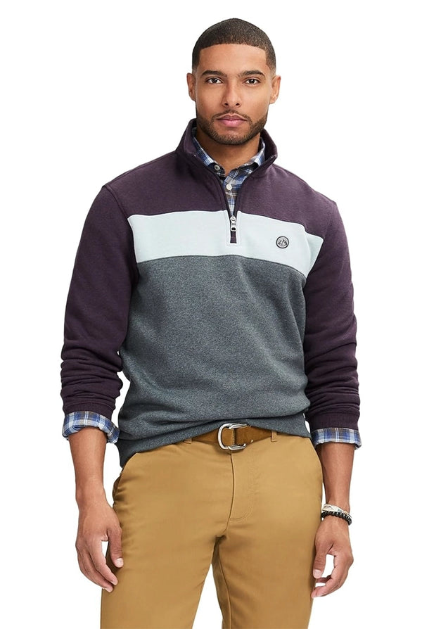 Men's Dark Gray & Multicolor Premium Fleece Sweatshirt | Indusrobe