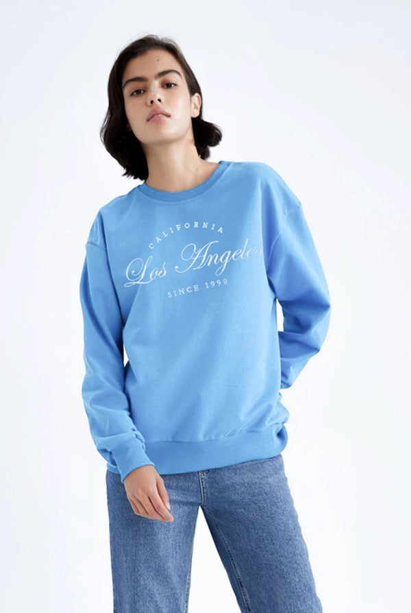 Women’s Light Blue Sweatshirt by Indusrobe – Stylish and Comfortable