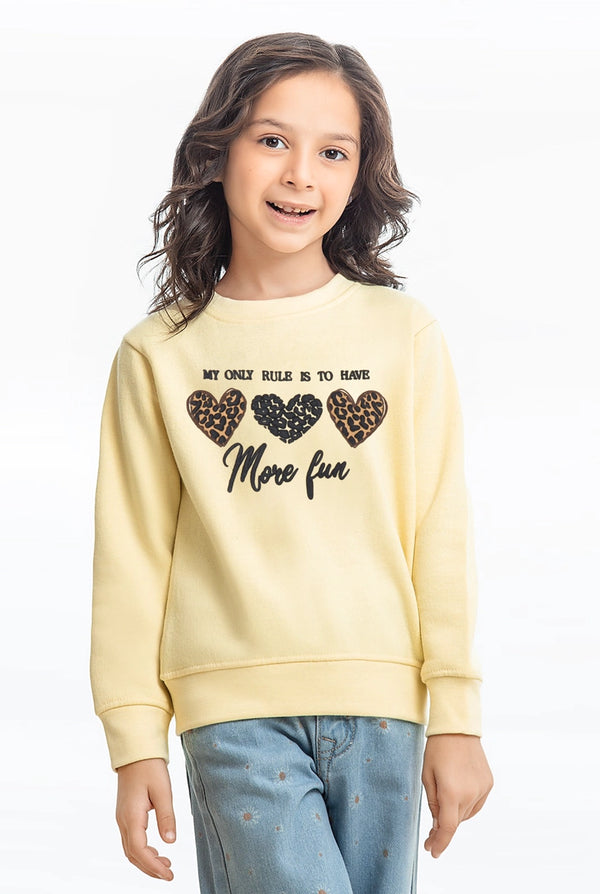 Girls' Colorful Sweatshirts – With Beautifull Hearts Printing | Indusrobe