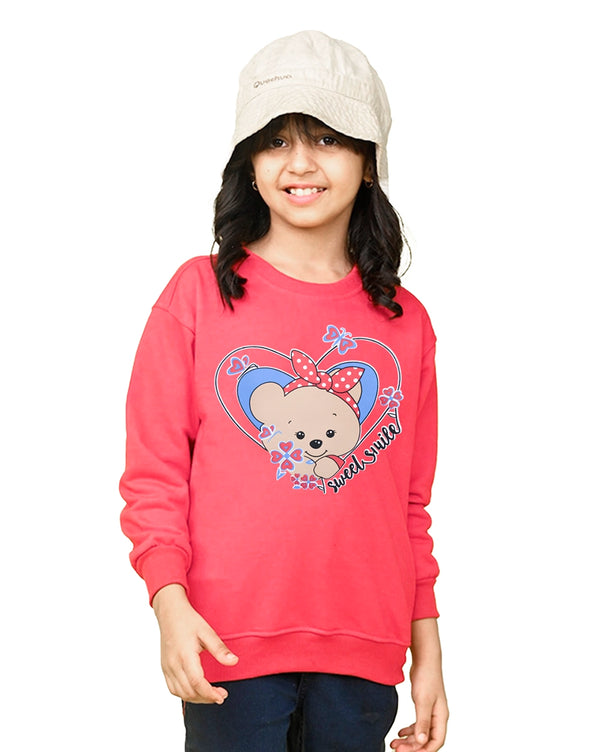 Girls' Printed Sweatshirt – Bold & Stylish Design | Indusrobe