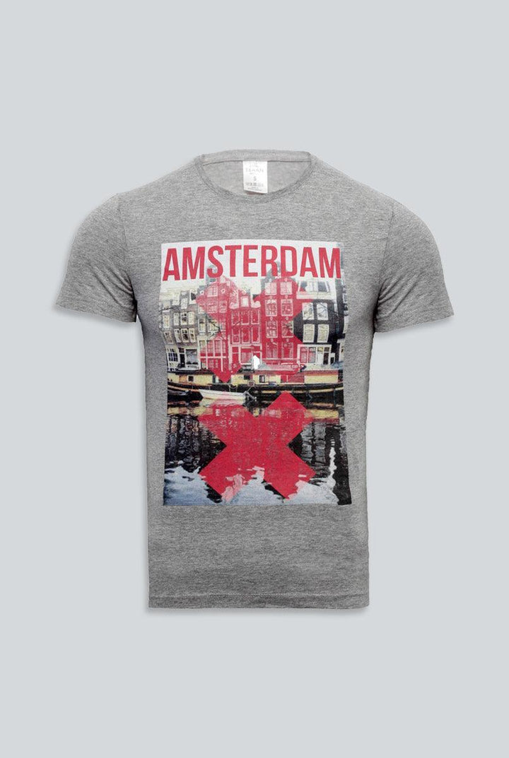 Amsterdam grey t-shirt for men (IRTSM grey)