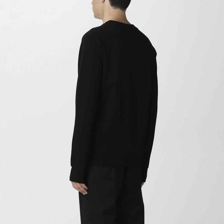 Black Fleece Fabric Printed Sweatshirt for Men - IndusRobe