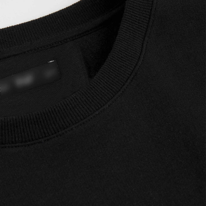 Black Fleece Fabric Printed Sweatshirt for Men - IndusRobe
