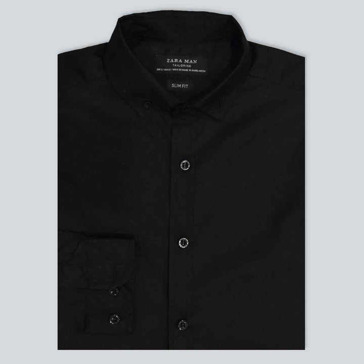 Black Casual Shirt for Men (Cotton Shirt) - IndusRobe