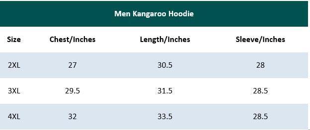 Black Kangaroo Hoodie for Men (Fleece)