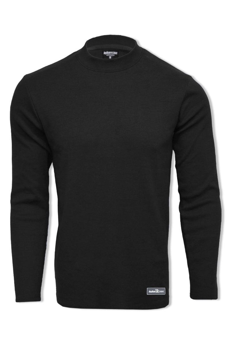 Mens mock neck sweatshirt best sale