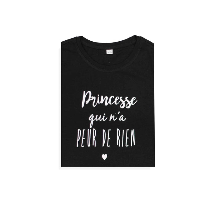 Black Princess T-Shirt for Girl - IndusRobe