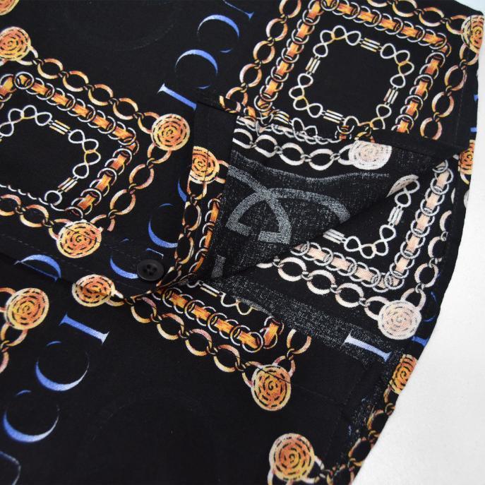 Black Printed Casual Shirt for Men - IndusRobe