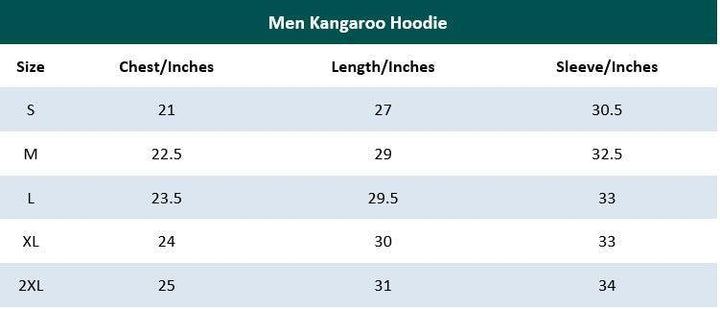Black Kangaroo Hoodie for Men (Terry)