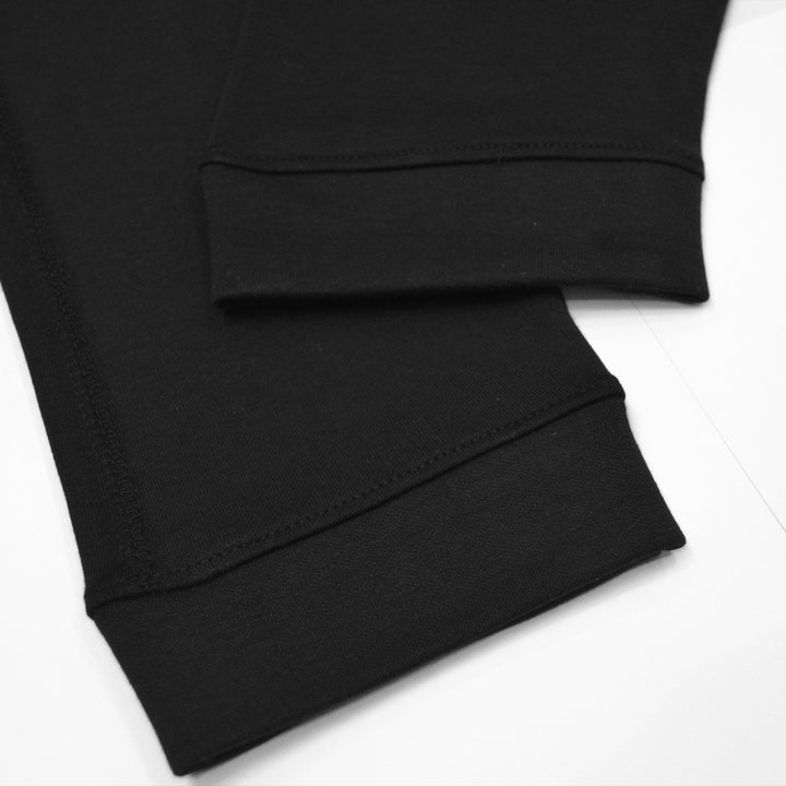 Black Scuba Fabric Trouser for Men - IndusRobe