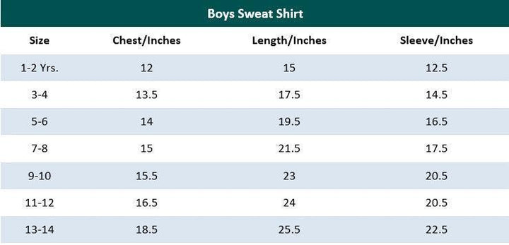 Black Sweat Shirts for Boys (Fleece)