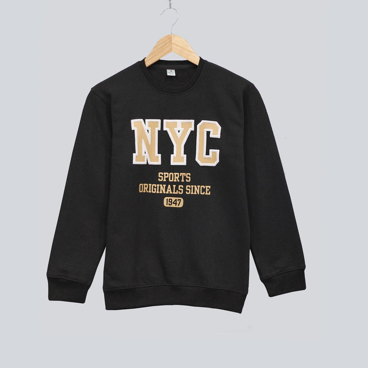Black Sweatshirt for boys (Fleece)
