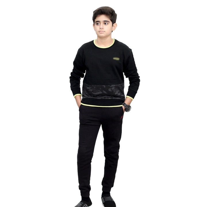 Black Sweatshirt UH for Boys (Terry)