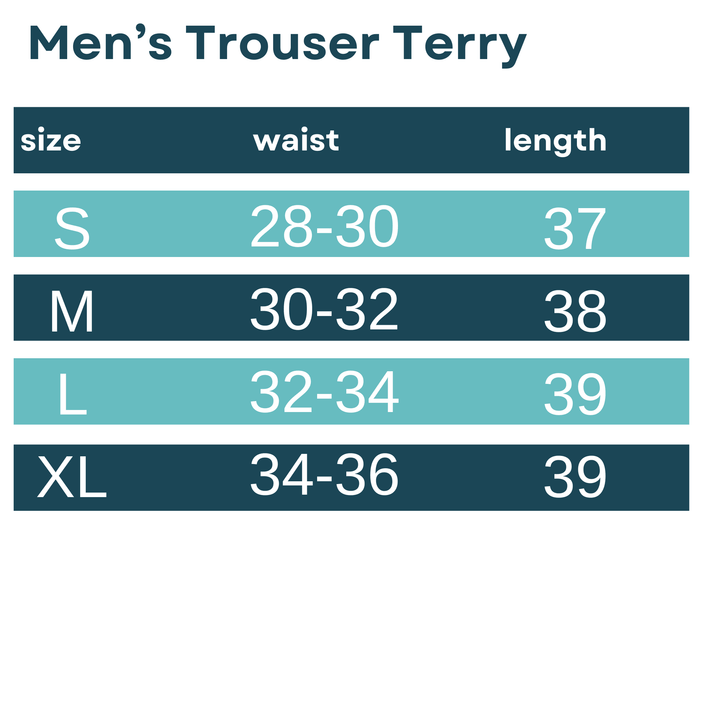 Black Terry Fabric Trouser for Men - IndusRobe