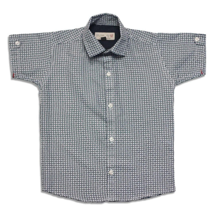 Blue line style casual shirt for kids