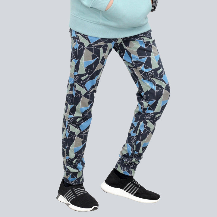 Blue Multi print Trouser for Boys (Terry)