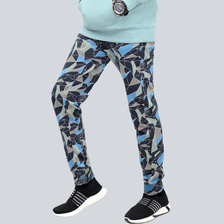 Blue Multi print Trouser for Boys (Terry)