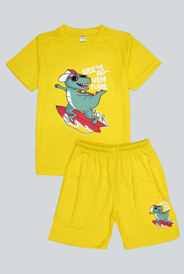 Yellow Dri-Fit Summer Suit for Boys - IndusRobe