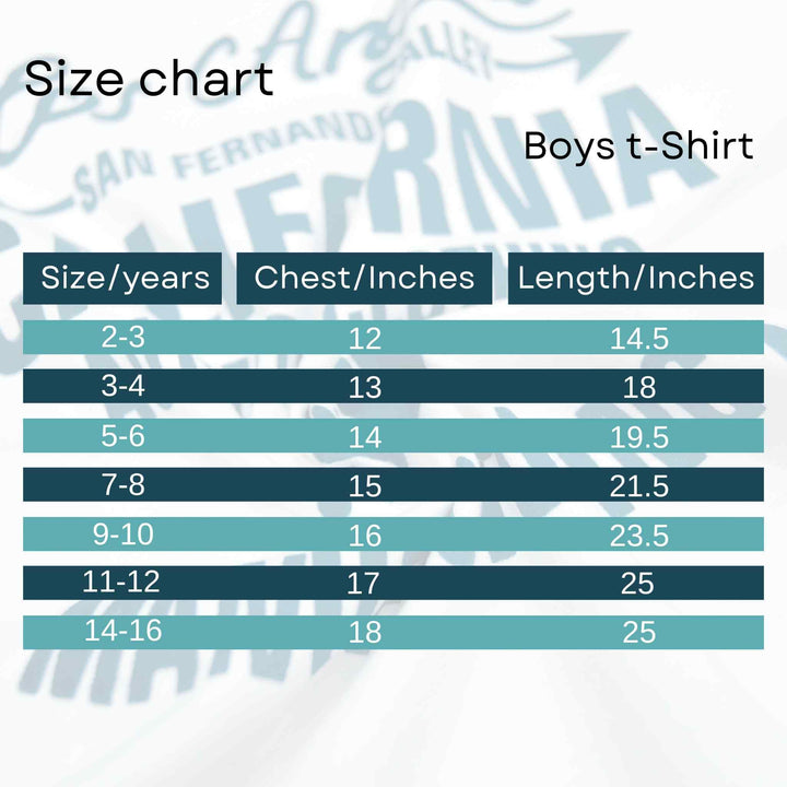White T-Shirts for Boys with Los Angles Print - IndusRobe