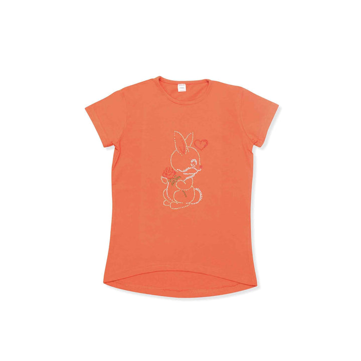 Orange T-Shirt for Girl - IndusRobe