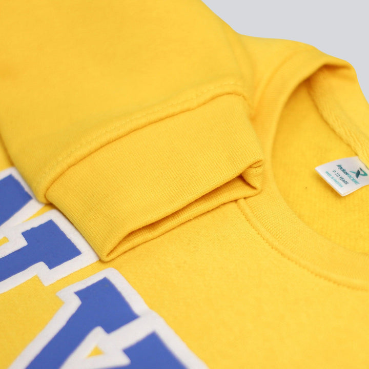 Yellow Sweatshirt for boys (Fleece)