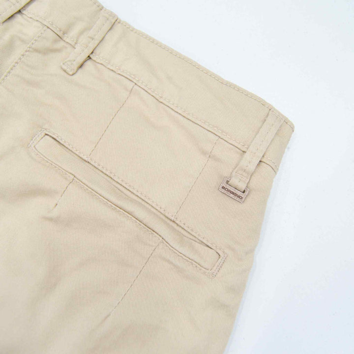 Light Brown Cotton Short for Men (2 Quarter) - IndusRobe