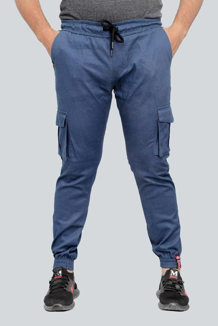 Dark Blue Cargo Trouser for Men