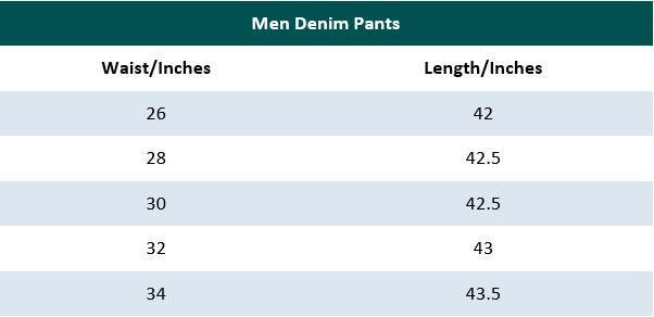 Dark Blue Denim Pants for Men