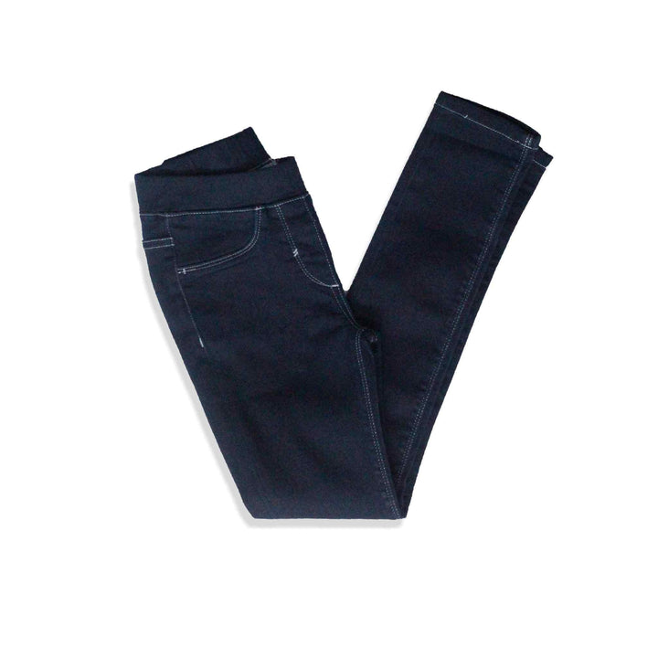 Dark Blue Jeans Jegging with white stitching for Girl - IndusRobe