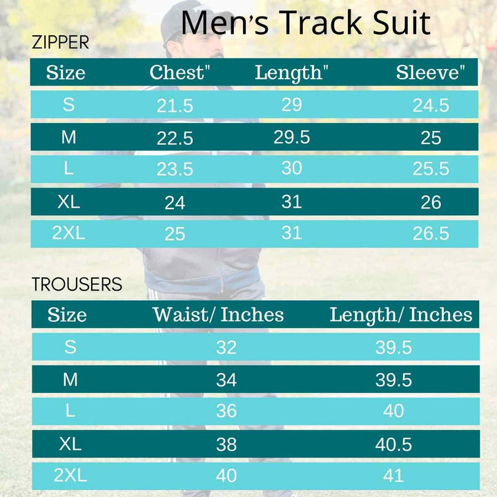 Dark Grey Track Suit for Men with White & Dark Blue Panel (Trenda Fleece) - IndusRobe