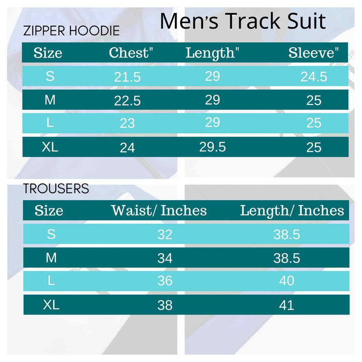 Dark Grey Track Suit for Men With White&Dark Blue Panel (Trenda Fleece) - IndusRobe
