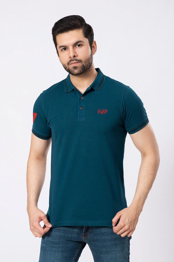Dark Blue Polo Shirts for Men (Pique)