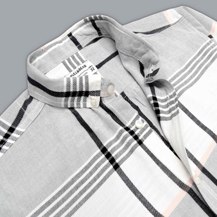 Off White Printed Casual Shirt for Men - IndusRobe