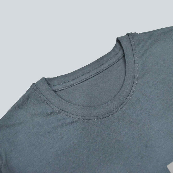 Light Grey T-Shirt for Men with Keep Going Print - IndusRobe