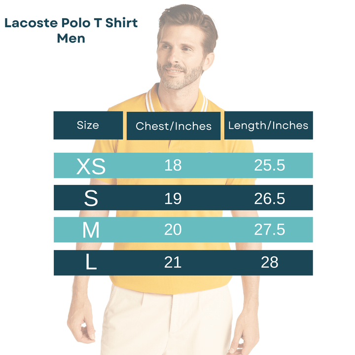 Lacoste Yellow Polo Shirt For Men - IndusRobe