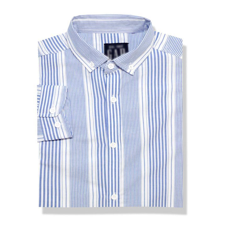 Blue Strap Shirts for Men - Casual Wear - IndusRobe