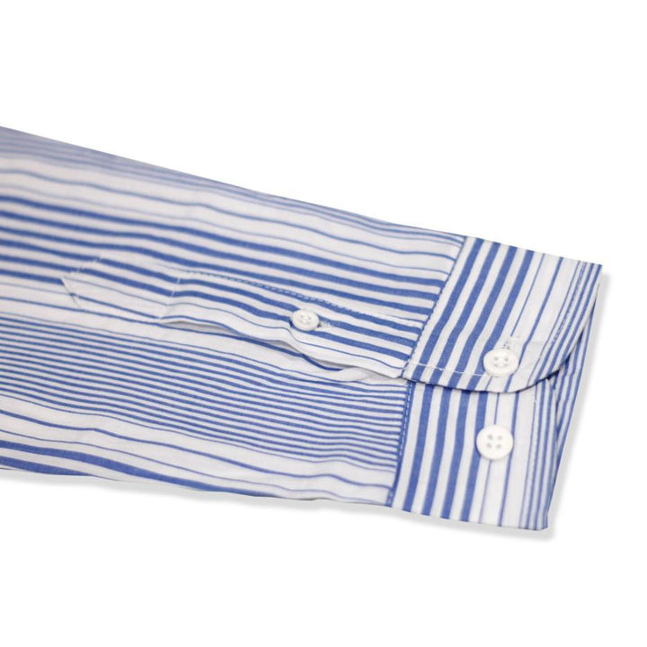 Blue Strap Shirts for Men - Casual Wear - IndusRobe
