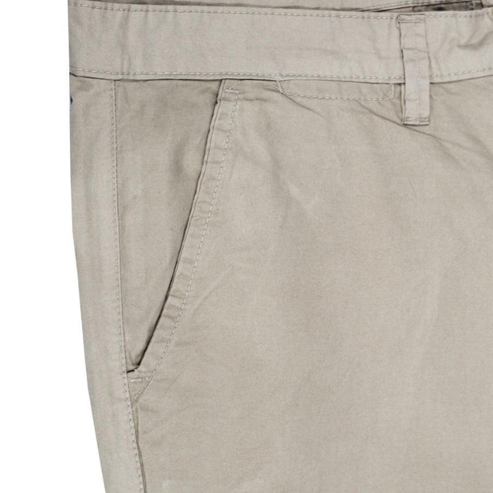Light Beige cotton Shorts for Men - IndusRobe
