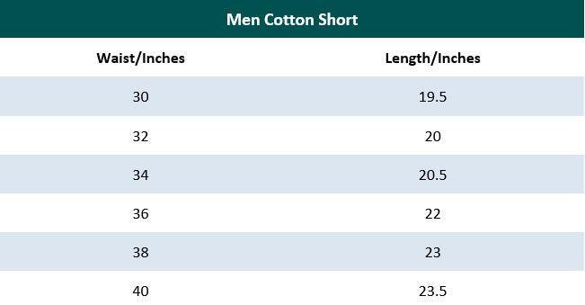 Light Beige cotton Shorts for Men