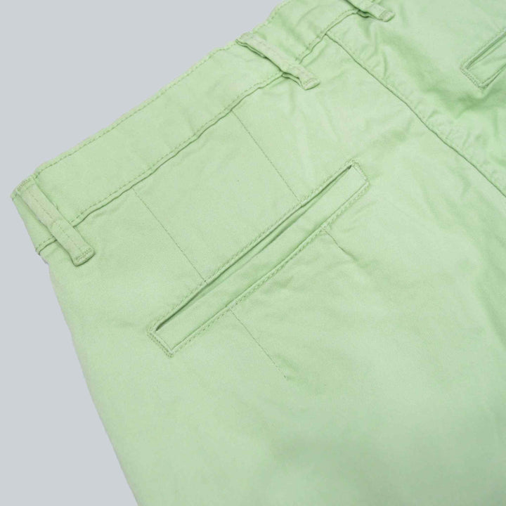 Parrot Green Cotton Short for Men (2 Quarter) - IndusRobe