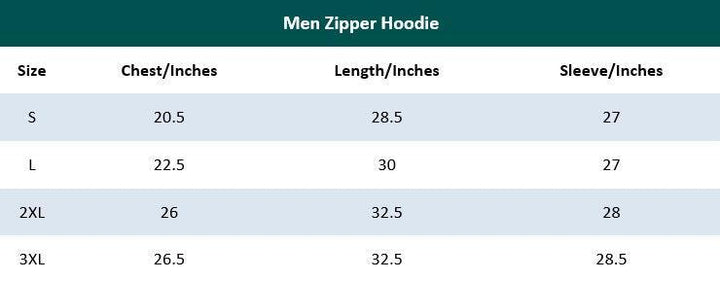 Light Green Zipper Hoodie for Men (Fleece)