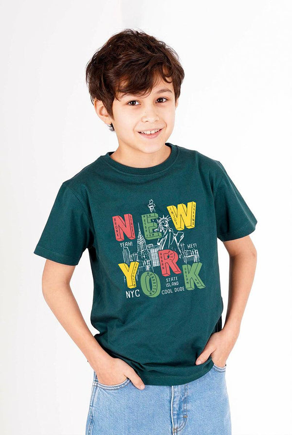 Zinc T-Shirt for Boys with New York Print