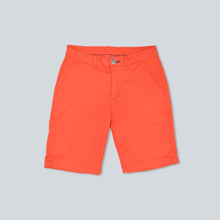 Orange Cotton Short for Men (2 Quarter) - IndusRobe