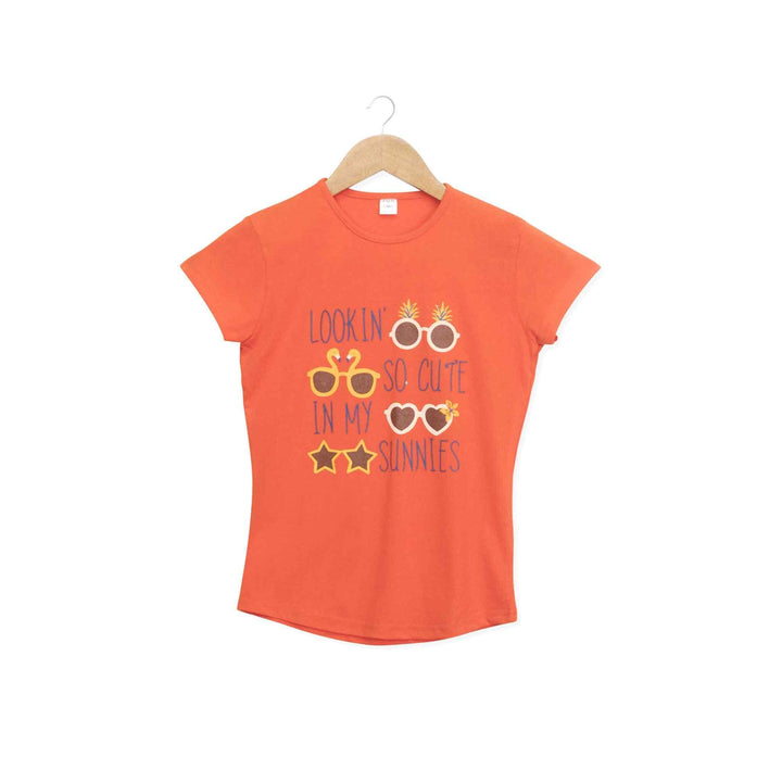 Orange T-Shirt for Girl - IndusRobe