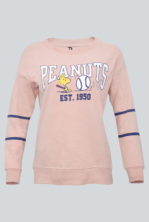 Light Pink Sweatshirt for women (Fleece)