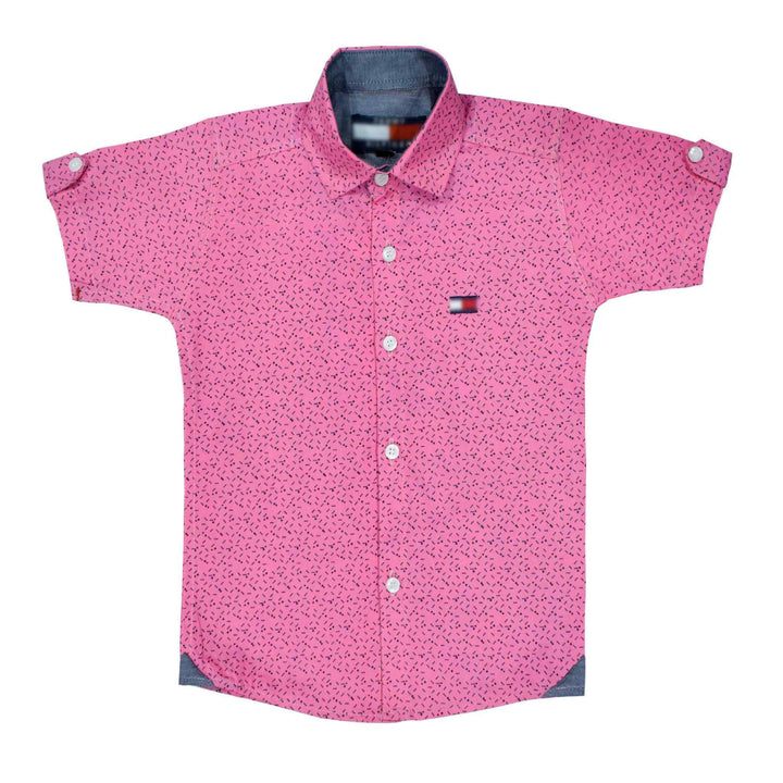Pink sprinkle casual shirt for kids (IRCSK Pink) - IndusRobe