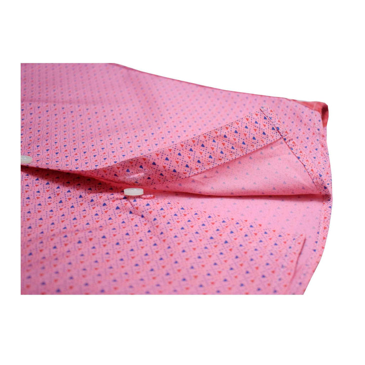 Pink triangle casual shirt for kids (IRCSK Pink) - IndusRobe