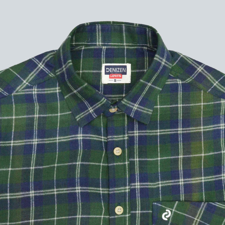 Premium Quality Falalen Green Check Shirt for Men - IndusRobe