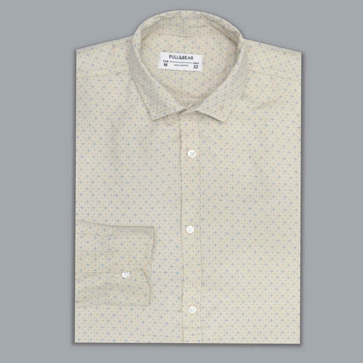 Light Shade Printed Casual Shirt For Men - IndusRobe