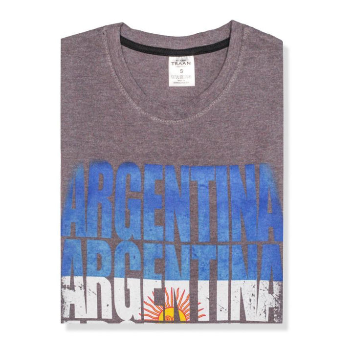 Argentina dark grey t-shirt for men (IRTSM dark grey) - IndusRobe